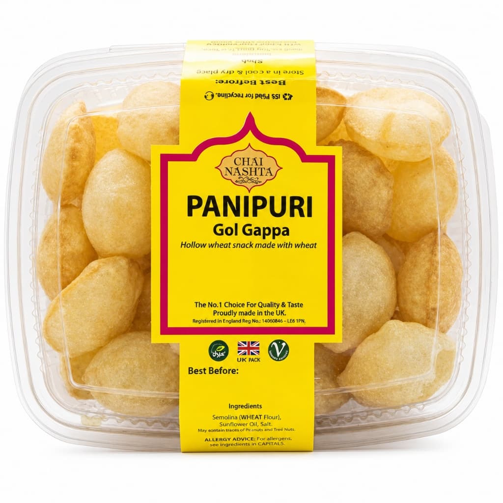 Chai Nashta Panipuri Gol Gappa (Hollow Wheat Snack)